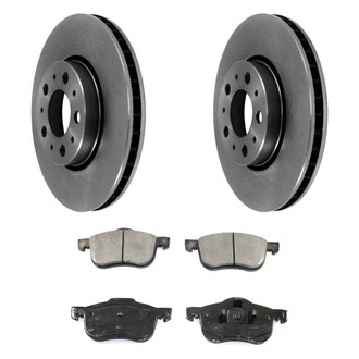 DuraGo® - Premium 1-Piece Plain Brake Kit with Semi-Metallic Brake Pads