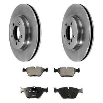 DuraGo® - Premium 1-Piece Plain Brake Kit with Semi-Metallic Brake Pads