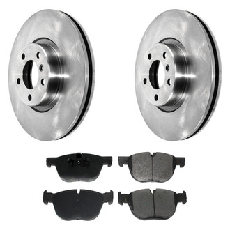 DuraGo® - Premium™ Plain Front Brake Kit with Semi-Metallic Pads