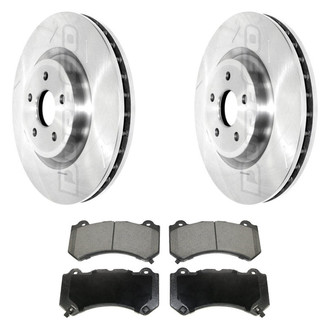 DuraGo® - Premium™ Plain Front Brake Kit with Semi-Metallic Pads