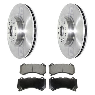 DuraGo® - Premium™ Plain Front Brake Kit with Semi-Metallic Pads