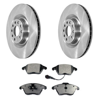 DuraGo® - Premium™ Plain Front Brake Kit with Semi-Metallic Pads