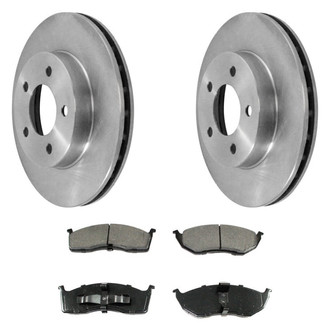 DuraGo® - Premium™ Plain Brake Kit with Semi-Metallic Pads