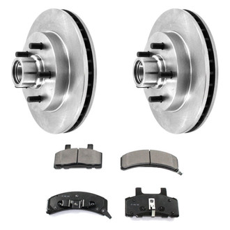 DuraGo® - Premium™ Plain Front Brake Kit with Semi-Metallic Pads