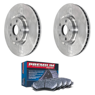 DuraGo® - Premium 1-Piece Plain Brake Kit with Semi-Metallic Brake Pads