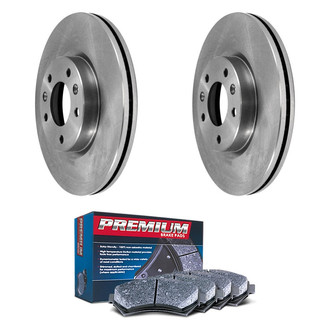DuraGo® - Premium 1-Piece Plain Brake Kit with Semi-Metallic Brake Pads