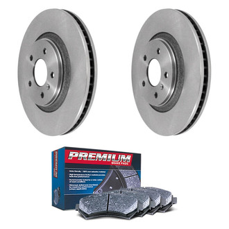 DuraGo® - Premium™ Plain Front Brake Kit with Semi-Metallic Pads