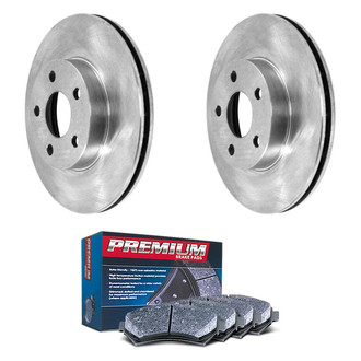 DuraGo® - Premium 1-Piece Plain Brake Kit with Semi-Metallic Brake Pads