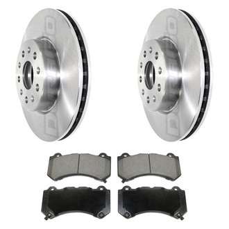 DuraGo® - Premium™ Plain Front Brake Kit with Semi-Metallic Pads