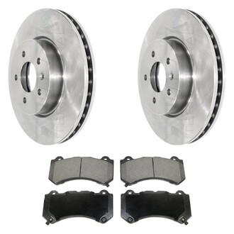 DuraGo® - Premium 1-Piece Plain Brake Kit with Semi-Metallic Brake Pads