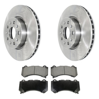 DuraGo® - Premium™ Plain Front Brake Kit with Semi-Metallic Pads