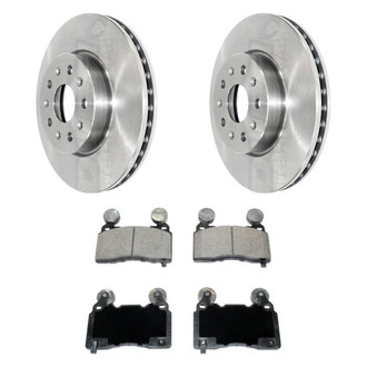 DuraGo® - Premium™ Plain Front Brake Kit with Semi-Metallic Pads