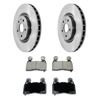 DuraGo® - Premium™ Plain Front Brake Kit with Semi-Metallic Pads