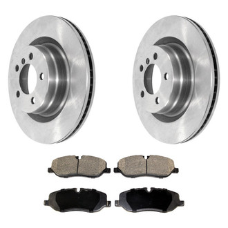 DuraGo® - Premium 1-Piece Plain Brake Kit with Semi-Metallic Brake Pads