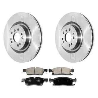 DuraGo® - Premium™ Plain Front Brake Kit with Semi-Metallic Pads