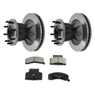 DuraGo® - Plain Front Brake Kit with Ceramic Pads