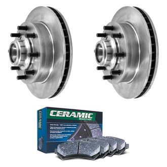 DuraGo® - Plain Front Brake Kit with Ceramic Pads