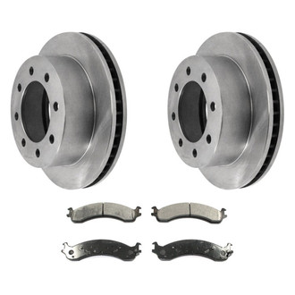 DuraGo® - Plain Front Brake Kit with Ceramic Pads