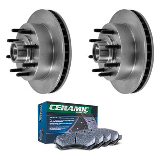 DuraGo® - Plain Front Brake Kit with Ceramic Pads