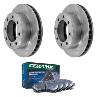 DuraGo® - Plain Front Brake Kit with Ceramic Pads