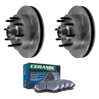 DuraGo® - Plain Front Brake Kit with Ceramic Pads