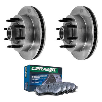 DuraGo® - Plain Front Brake Kit with Ceramic Pads