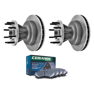 DuraGo® - Plain Front Brake Kit with Ceramic Pads