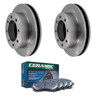 DuraGo® - Plain Front Brake Kit with Ceramic Pads