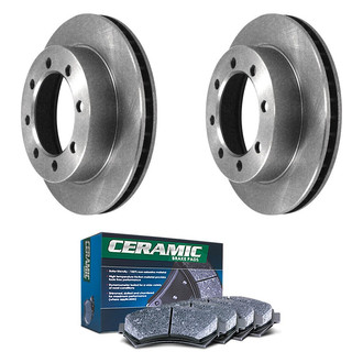 DuraGo® - Plain Front Brake Kit with Ceramic Pads