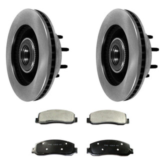 DuraGo® - Plain Front Brake Kit with Ceramic Pads