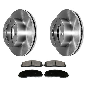 DuraGo® - 1-Piece Plain Brake Kit with Ceramic Brake Pads