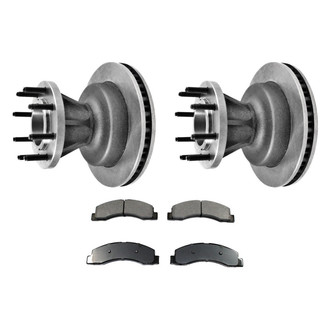 DuraGo® - Premium™ Plain Front Brake Kit with Semi-Metallic Pads