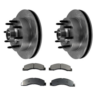 DuraGo® - Premium™ Plain Front Brake Kit with Semi-Metallic Pads
