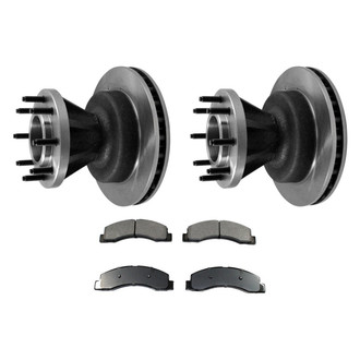 DuraGo® - Premium™ Plain Front Brake Kit with Semi-Metallic Pads