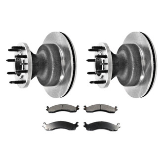 DuraGo® - Premium™ Plain Front Brake Kit with Semi-Metallic Pads