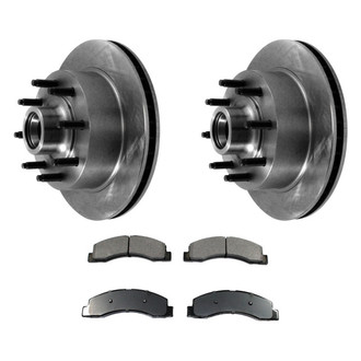 DuraGo® - Premium™ Plain Front Brake Kit with Semi-Metallic Pads