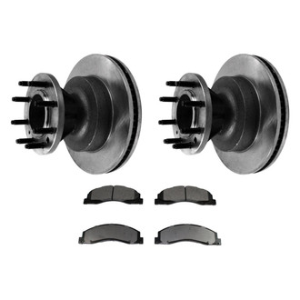 DuraGo® - Premium™ Plain Front Brake Kit with Semi-Metallic Pads