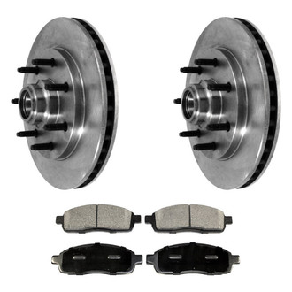 DuraGo® - Plain Front Brake Kit with Ceramic Pads