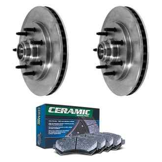 DuraGo® - Plain Front Brake Kit with Ceramic Pads