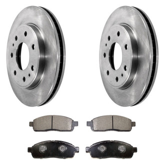 DuraGo® - Plain Front Brake Kit with Ceramic Pads