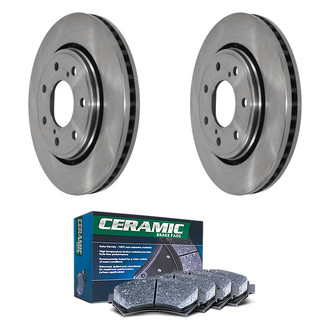 DuraGo® - Plain Front Brake Kit with Ceramic Pads