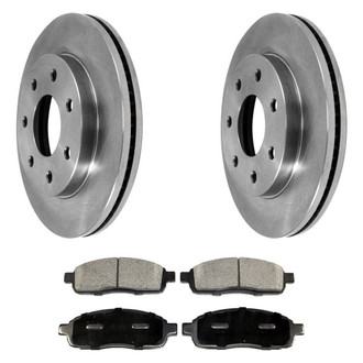 DuraGo® - Plain Front Brake Kit with Ceramic Pads