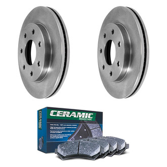 DuraGo® - Plain Front Brake Kit with Ceramic Pads