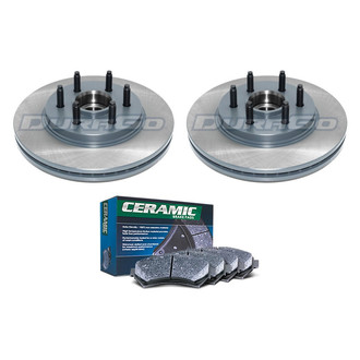 DuraGo® - Titanium Series Plain Front Brake Kit with Ceramic Pads