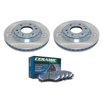 DuraGo® - Titanium Series Plain Front Brake Kit with Ceramic Pads