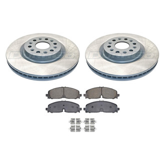 DuraGo® - Titanium Series Plain Front Brake Kit with Ceramic Pads