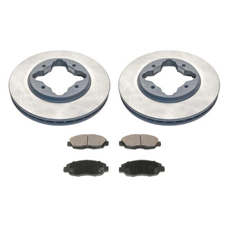DuraGo® - Titanium Series Plain Front Brake Kit with Ceramic Pads