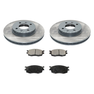 DuraGo® - Titanium Series Plain Front Brake Kit with Ceramic Pads
