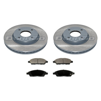 DuraGo® - Titanium Series Plain Front Brake Kit with Ceramic Pads