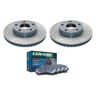 DuraGo® - Titanium Series 1-Piece Plain Brake Kit with Ceramic Brake Pads